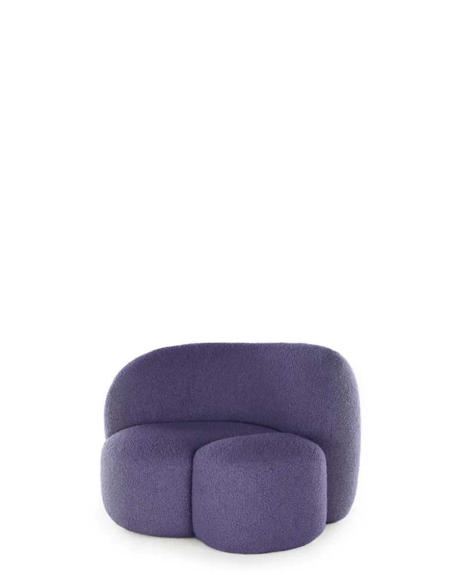 Aaland poltrona tessuto bouclé new stretch