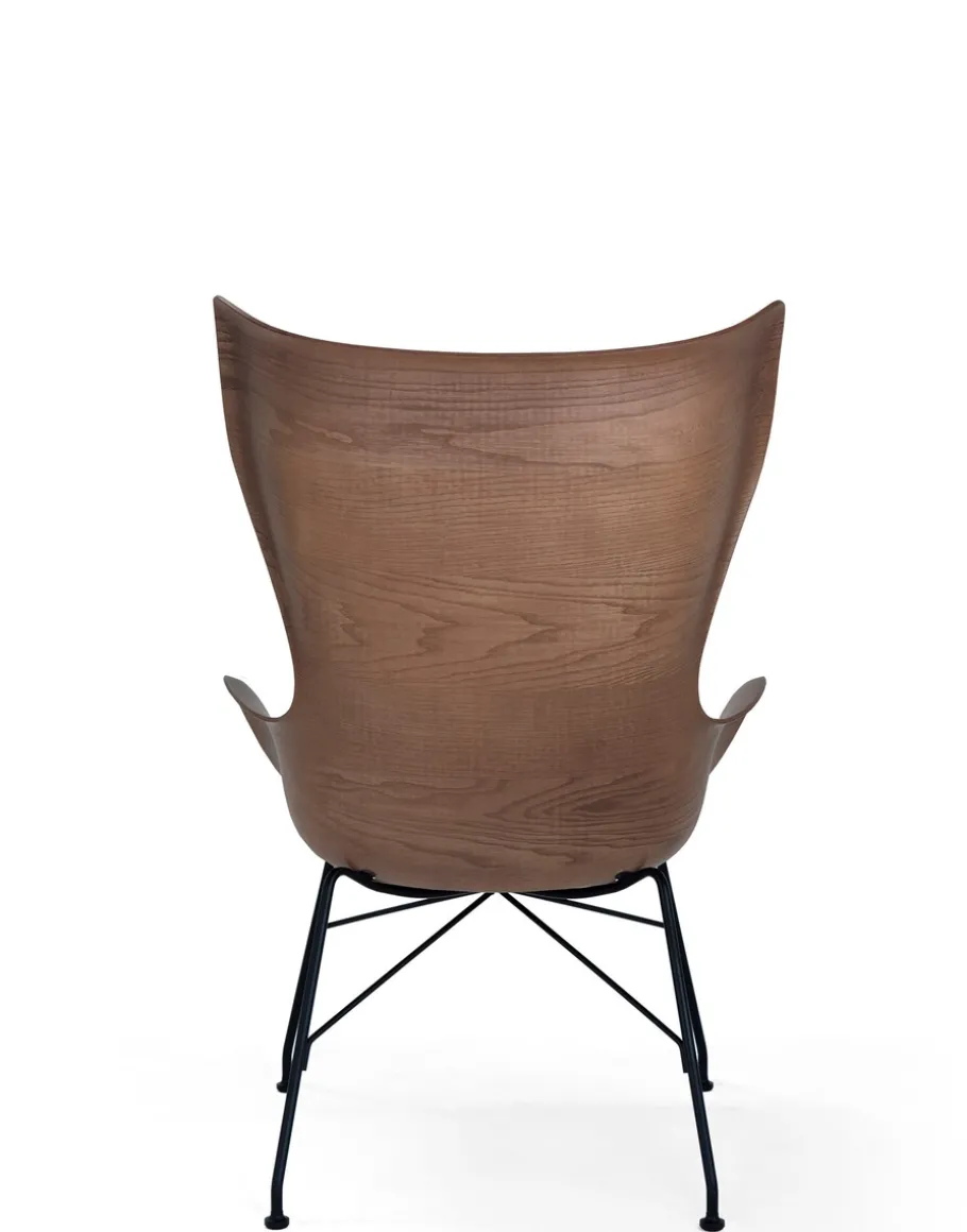 K/wood legno slatted ash e pelle