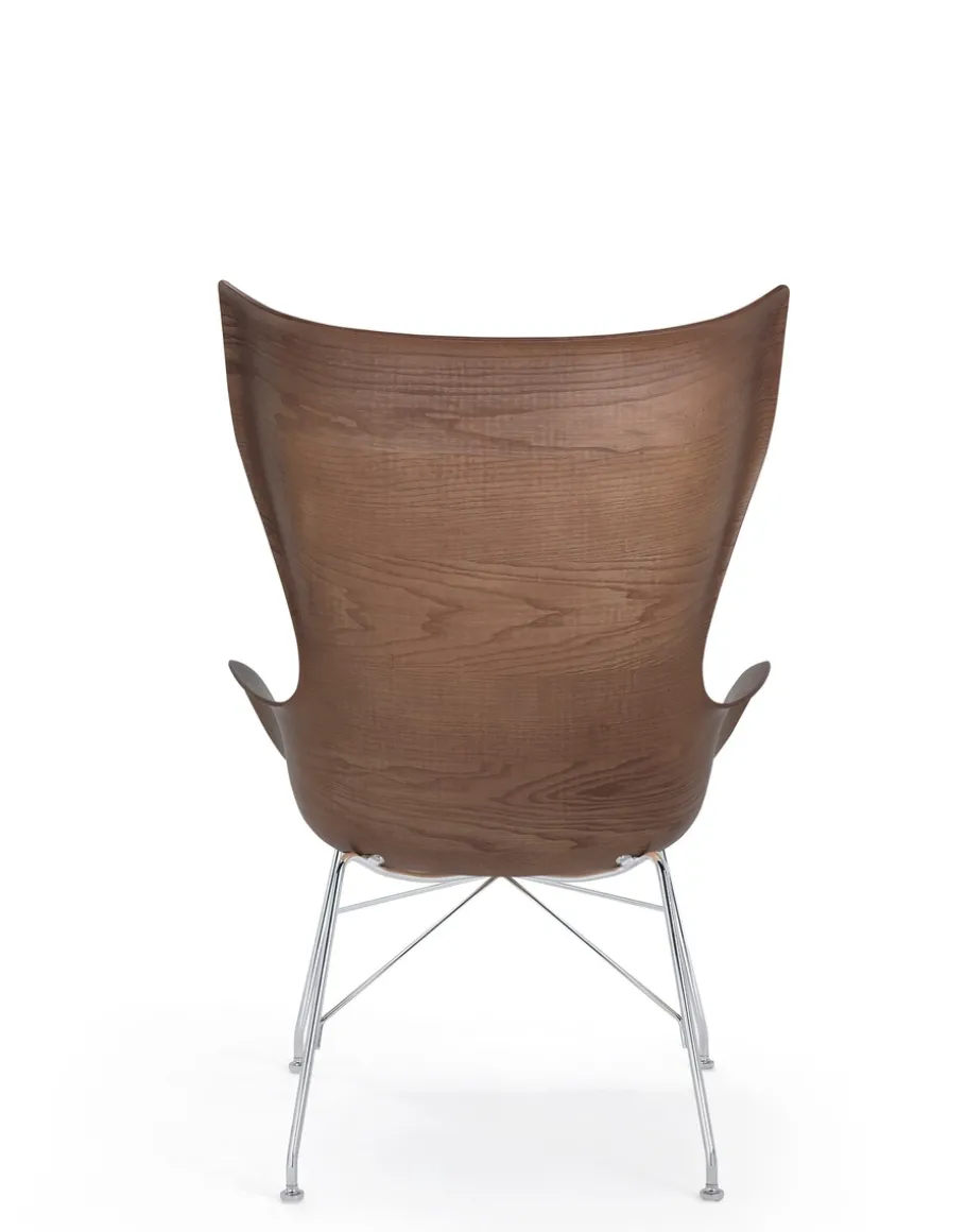 K/wood legno slatted ash e pelle