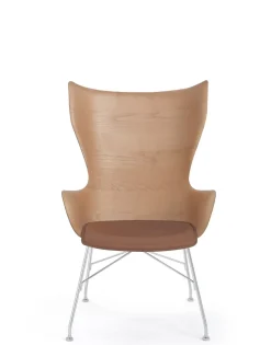 K/wood legno slatted ash e pelle
