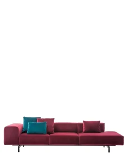 Largo ottoman 3 posti velluto - destro