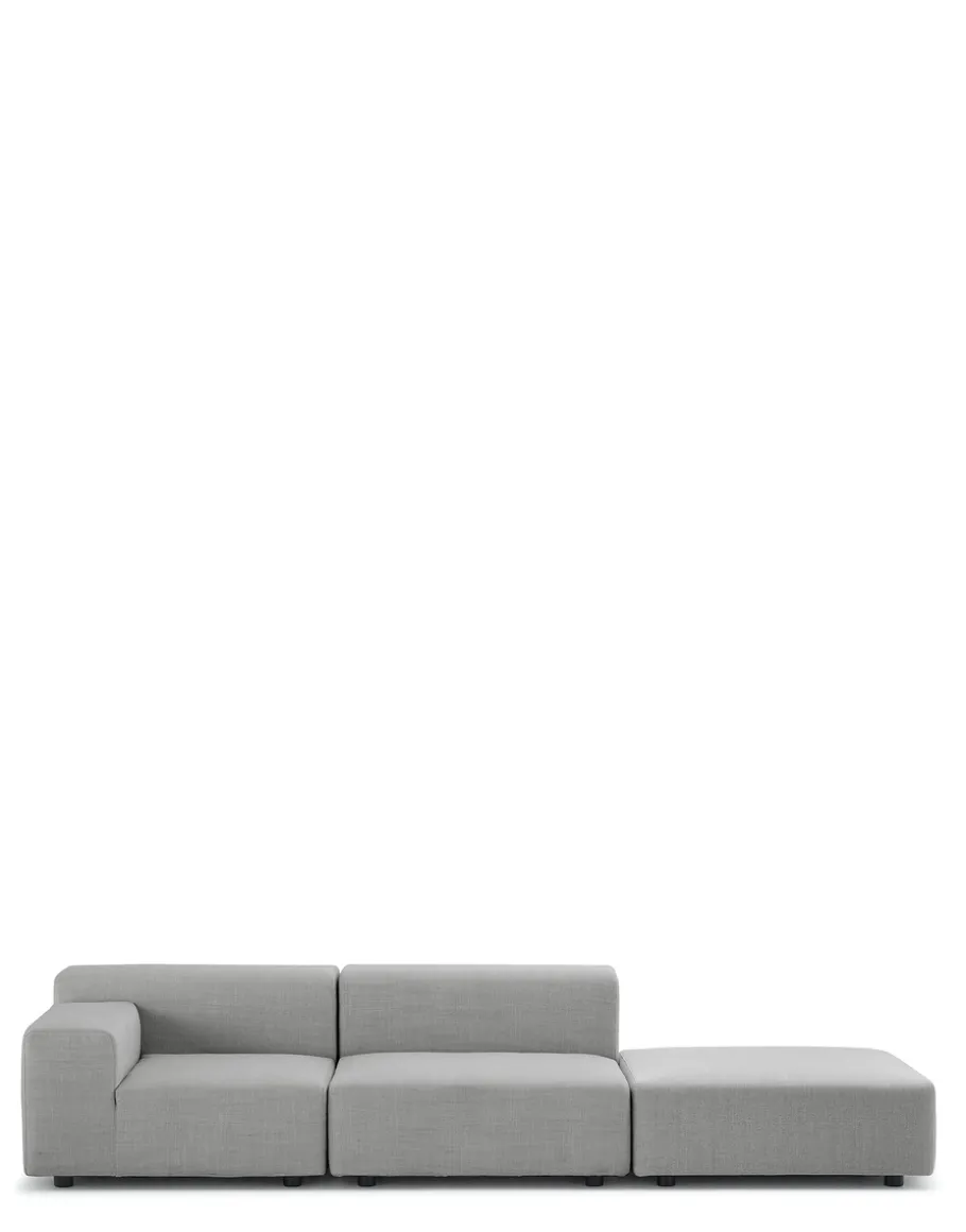 Plastics outdoor due posti + pouf