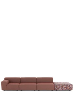 Plastics outdoor liberty 3 posti + 1 pouf artemis