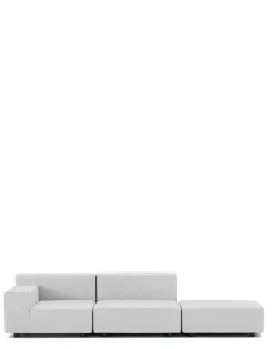 Plastics tech fabric due posti + pouf