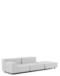 Plastics tech fabric due posti + pouf
