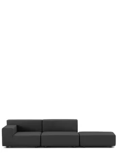 Plastics tech fabric due posti + pouf