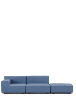 Plastics tech fabric due posti + pouf