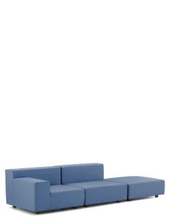 Plastics tech fabric due posti + pouf