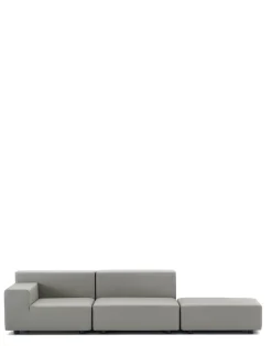 Plastics tech fabric due posti + pouf