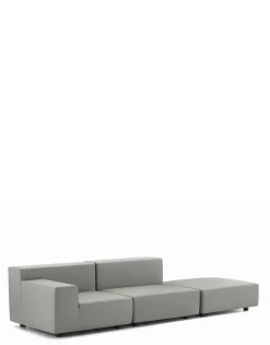 Plastics tech fabric due posti + pouf